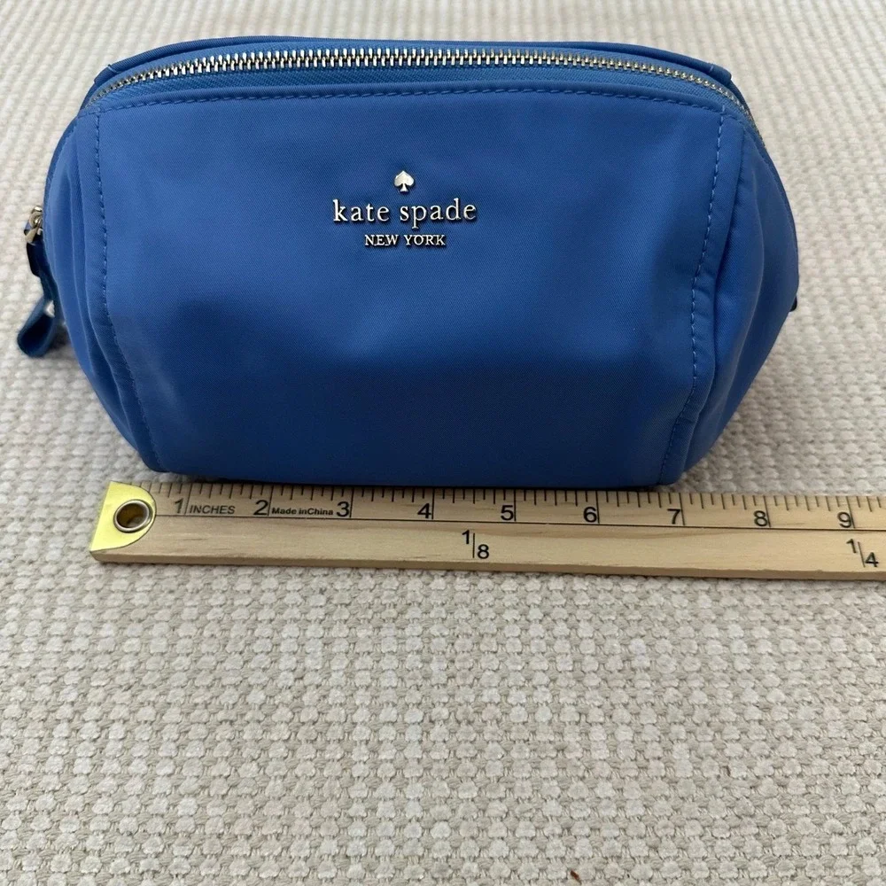 Kate Spade New York Nylon Cosmetic Pouch Royal Blue‎ M Chelsea Makeup Bag